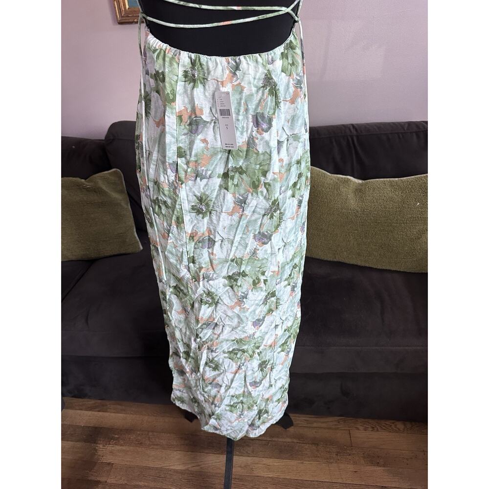 En Saison Square Neck Midi Dress Anthropologie Small Floral Garden - Picture 7 of 13